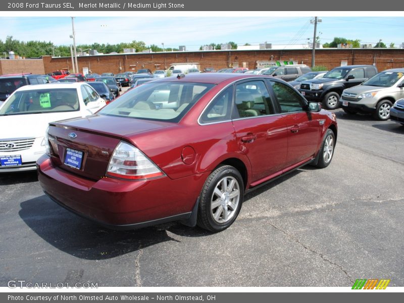 Merlot Metallic / Medium Light Stone 2008 Ford Taurus SEL