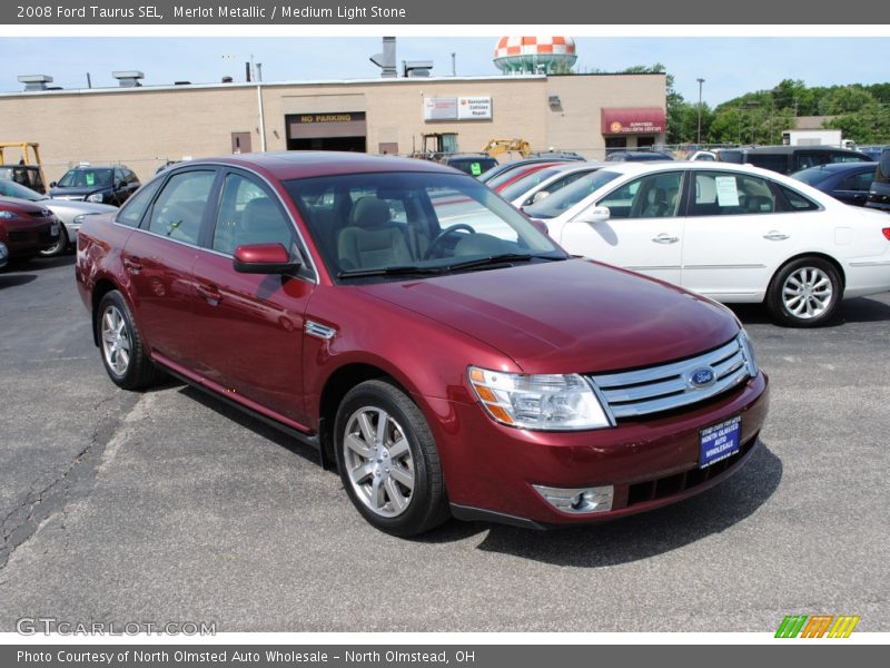 Merlot Metallic / Medium Light Stone 2008 Ford Taurus SEL