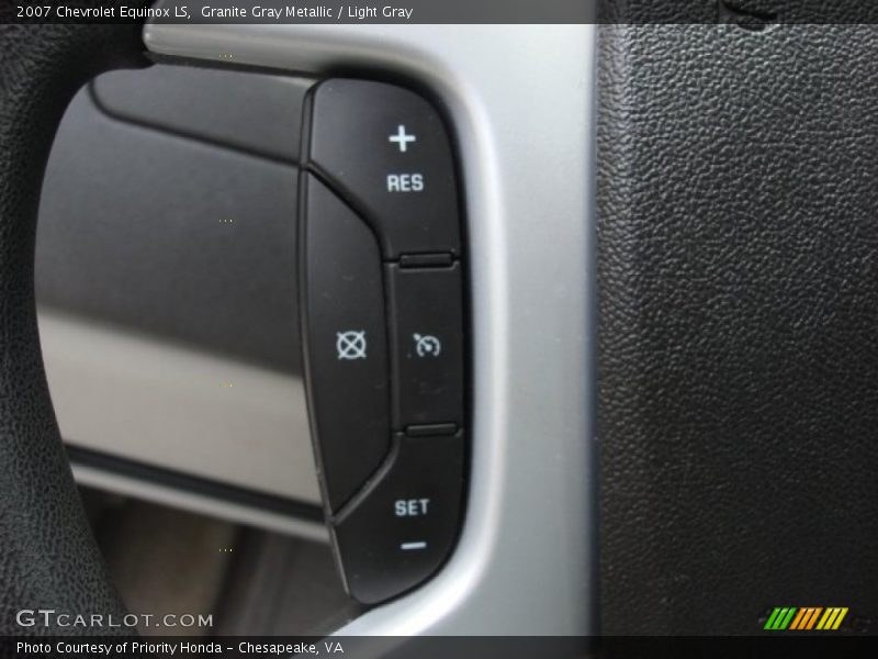 Granite Gray Metallic / Light Gray 2007 Chevrolet Equinox LS