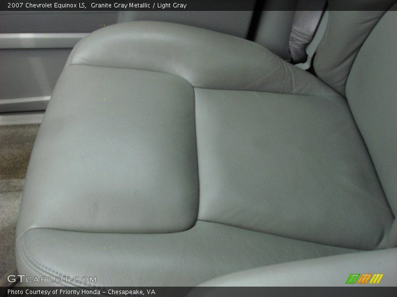 Granite Gray Metallic / Light Gray 2007 Chevrolet Equinox LS