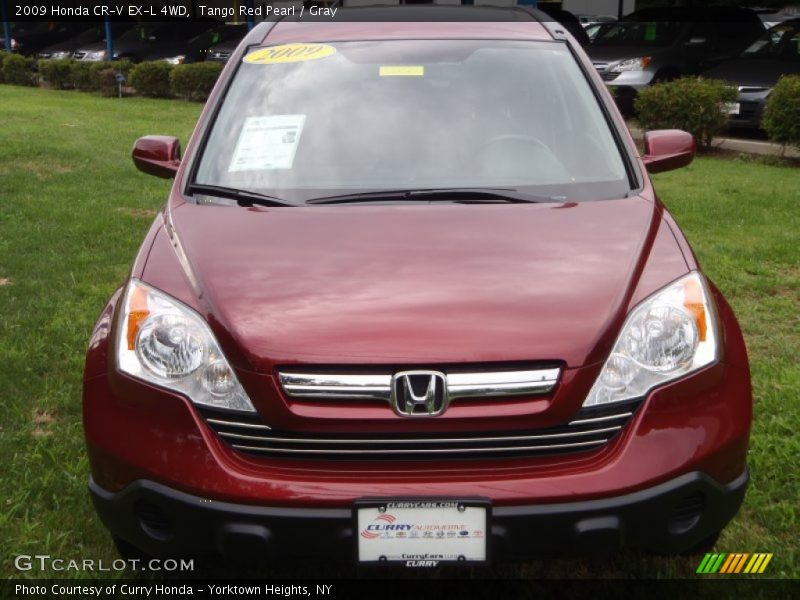 Tango Red Pearl / Gray 2009 Honda CR-V EX-L 4WD