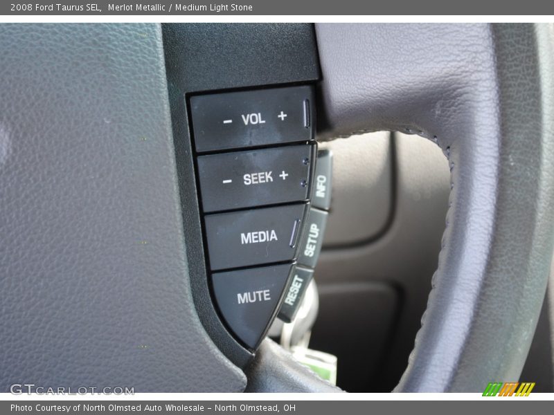 Merlot Metallic / Medium Light Stone 2008 Ford Taurus SEL