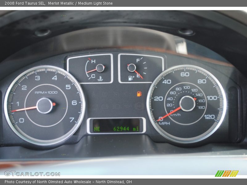 Merlot Metallic / Medium Light Stone 2008 Ford Taurus SEL
