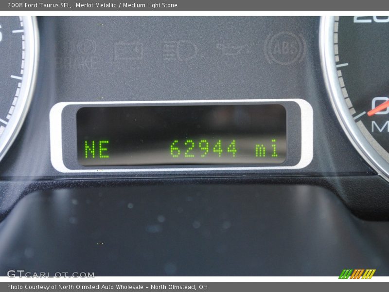 Merlot Metallic / Medium Light Stone 2008 Ford Taurus SEL