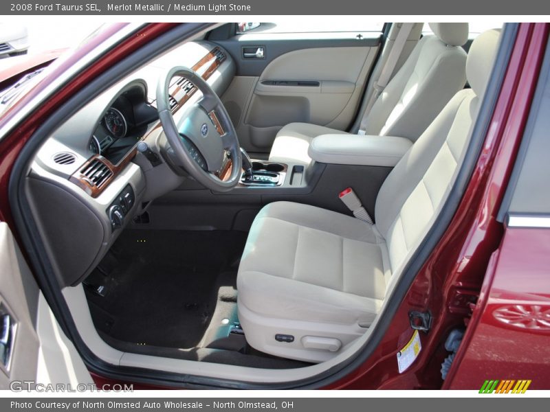 Merlot Metallic / Medium Light Stone 2008 Ford Taurus SEL