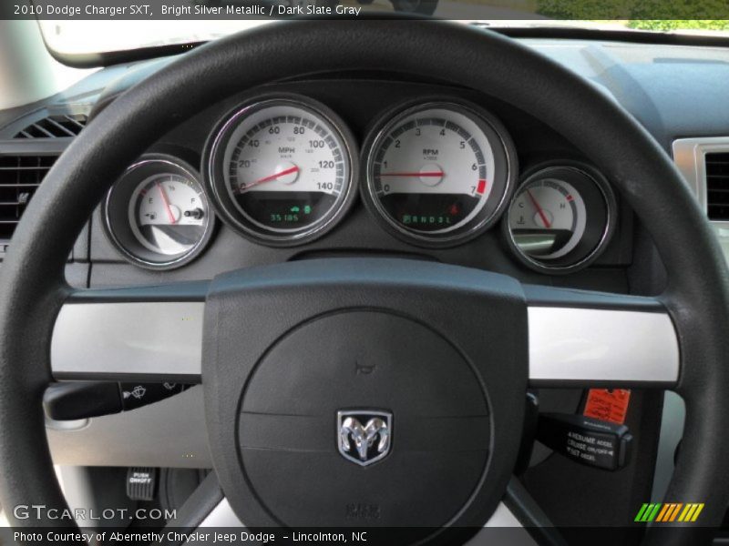 Bright Silver Metallic / Dark Slate Gray 2010 Dodge Charger SXT