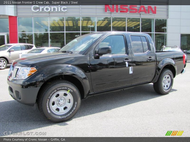 Super Black / Steel 2011 Nissan Frontier S Crew Cab