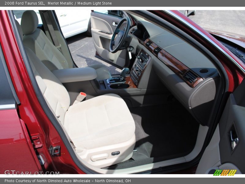 Merlot Metallic / Medium Light Stone 2008 Ford Taurus SEL