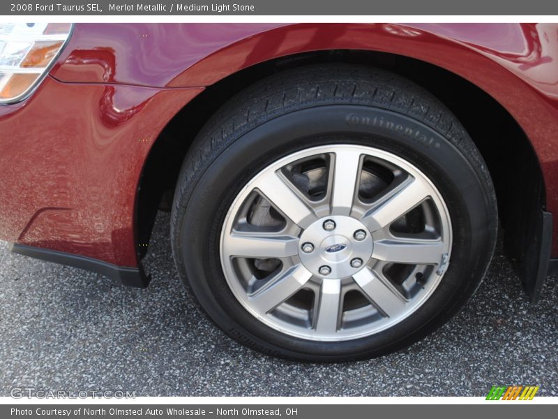 Merlot Metallic / Medium Light Stone 2008 Ford Taurus SEL