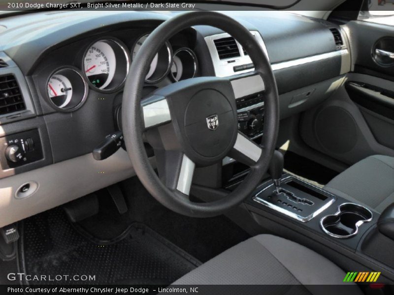 Bright Silver Metallic / Dark Slate Gray 2010 Dodge Charger SXT