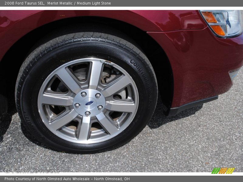 Merlot Metallic / Medium Light Stone 2008 Ford Taurus SEL