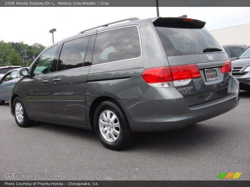 Nimbus Gray Metallic / Gray 2008 Honda Odyssey EX-L