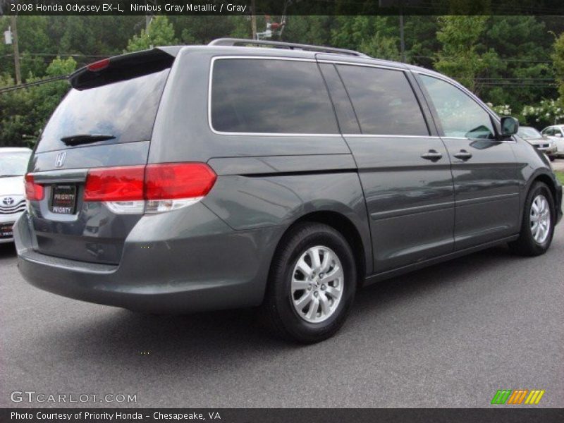 Nimbus Gray Metallic / Gray 2008 Honda Odyssey EX-L