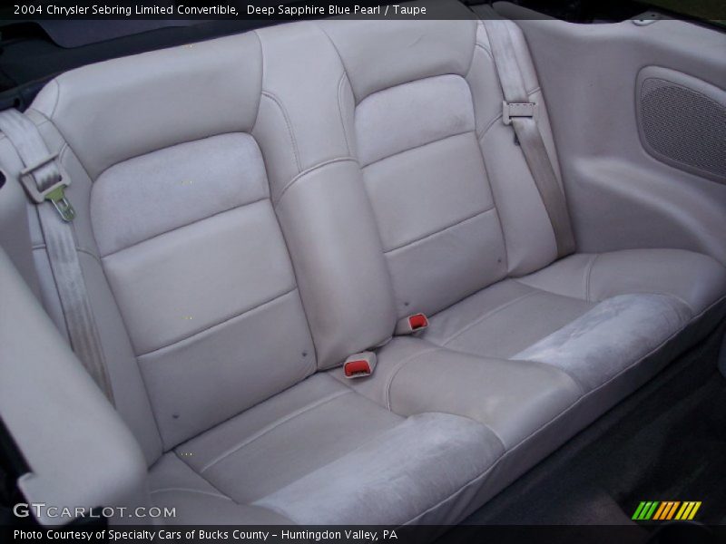 Deep Sapphire Blue Pearl / Taupe 2004 Chrysler Sebring Limited Convertible