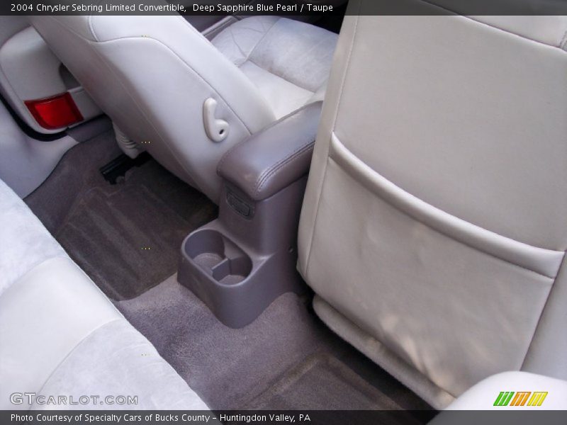 Deep Sapphire Blue Pearl / Taupe 2004 Chrysler Sebring Limited Convertible