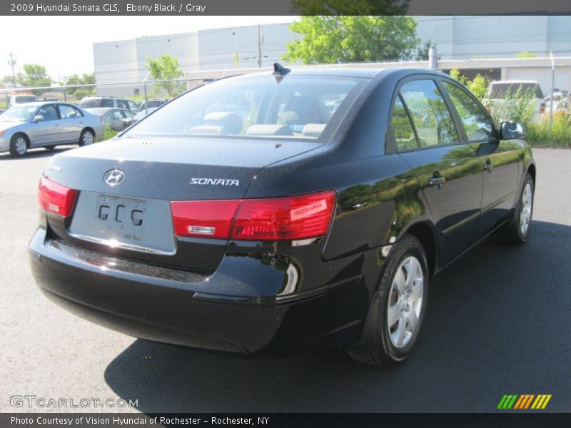 Ebony Black / Gray 2009 Hyundai Sonata GLS