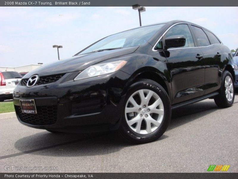 Brilliant Black / Sand 2008 Mazda CX-7 Touring