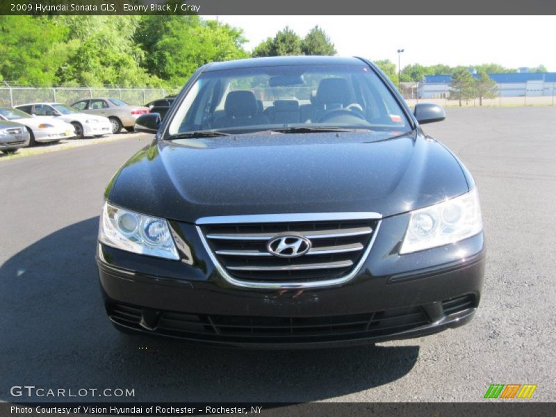 Ebony Black / Gray 2009 Hyundai Sonata GLS