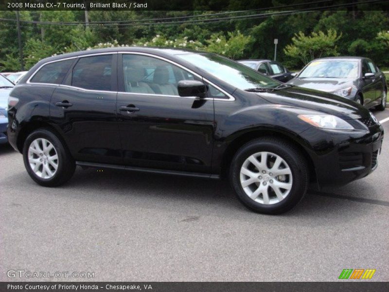 Brilliant Black / Sand 2008 Mazda CX-7 Touring