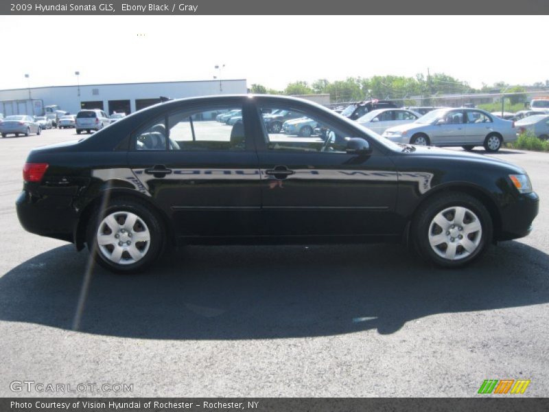 Ebony Black / Gray 2009 Hyundai Sonata GLS