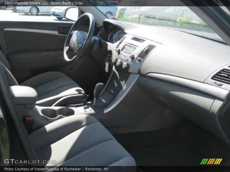 Ebony Black / Gray 2009 Hyundai Sonata GLS