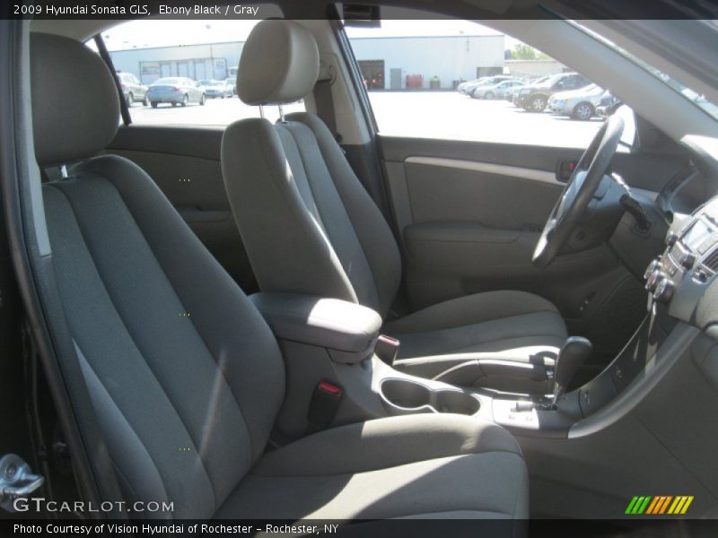 Ebony Black / Gray 2009 Hyundai Sonata GLS