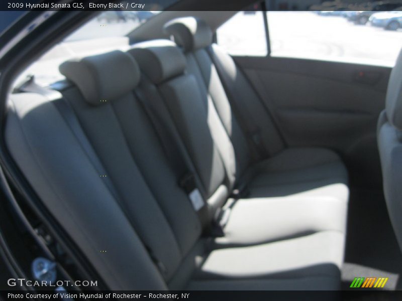 Ebony Black / Gray 2009 Hyundai Sonata GLS