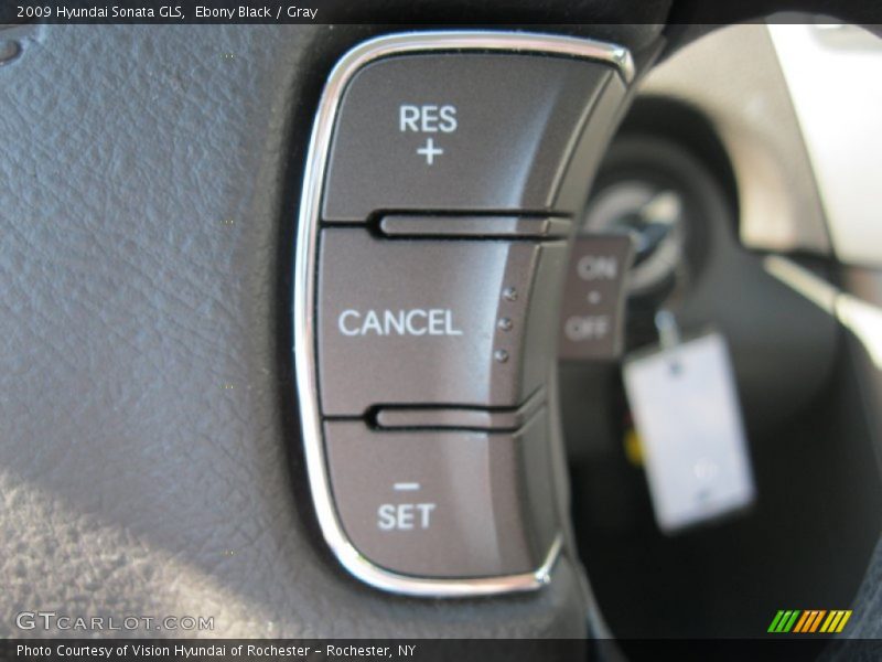 Ebony Black / Gray 2009 Hyundai Sonata GLS