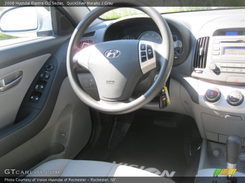 QuickSilver Metallic / Gray 2008 Hyundai Elantra GLS Sedan