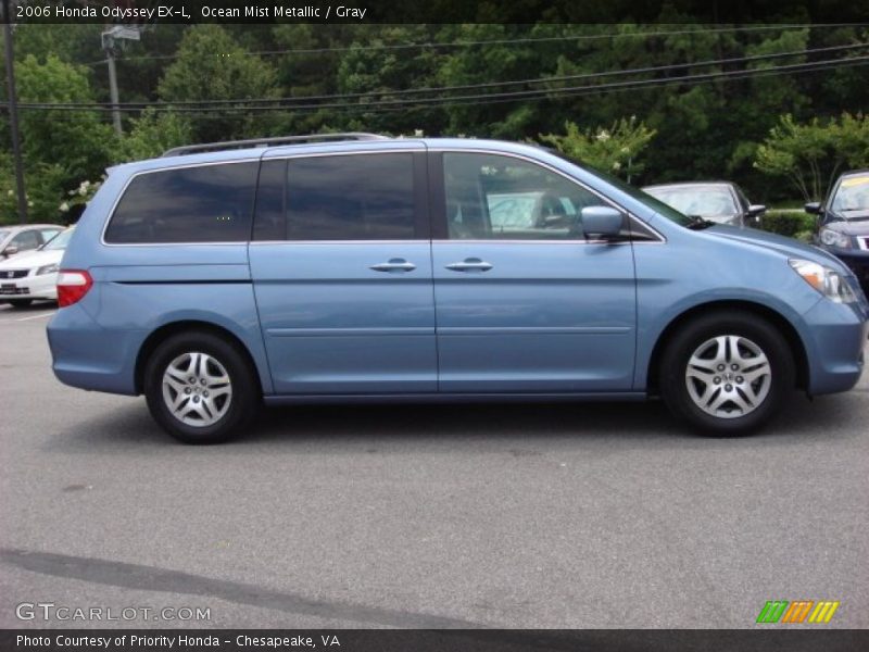 Ocean Mist Metallic / Gray 2006 Honda Odyssey EX-L