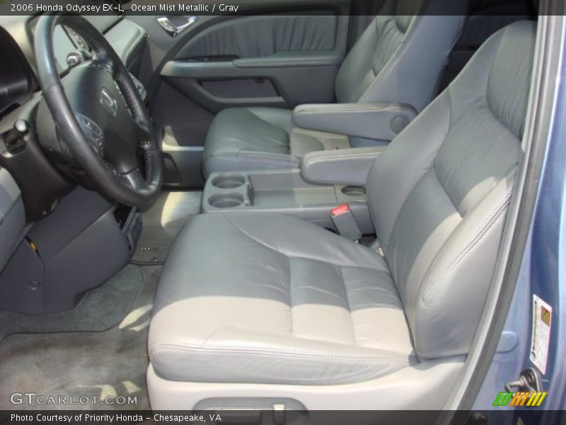 Ocean Mist Metallic / Gray 2006 Honda Odyssey EX-L