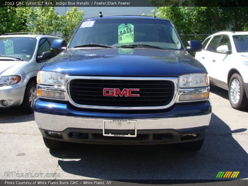 Indigo Blue Metallic / Pewter/Dark Pewter 2003 GMC Yukon SLT 4x4