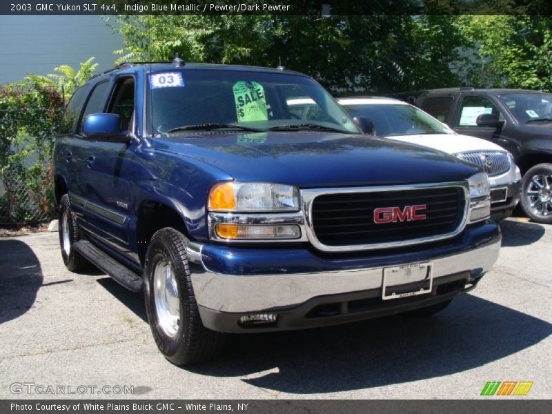 Indigo Blue Metallic / Pewter/Dark Pewter 2003 GMC Yukon SLT 4x4