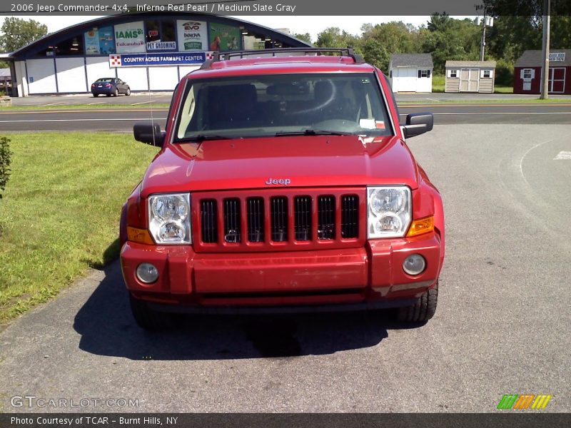 Inferno Red Pearl / Medium Slate Gray 2006 Jeep Commander 4x4