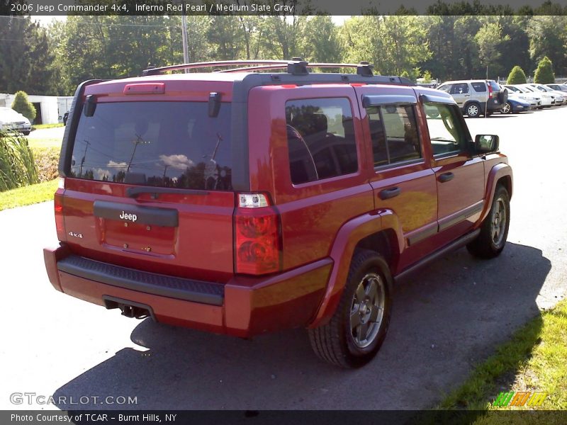 Inferno Red Pearl / Medium Slate Gray 2006 Jeep Commander 4x4
