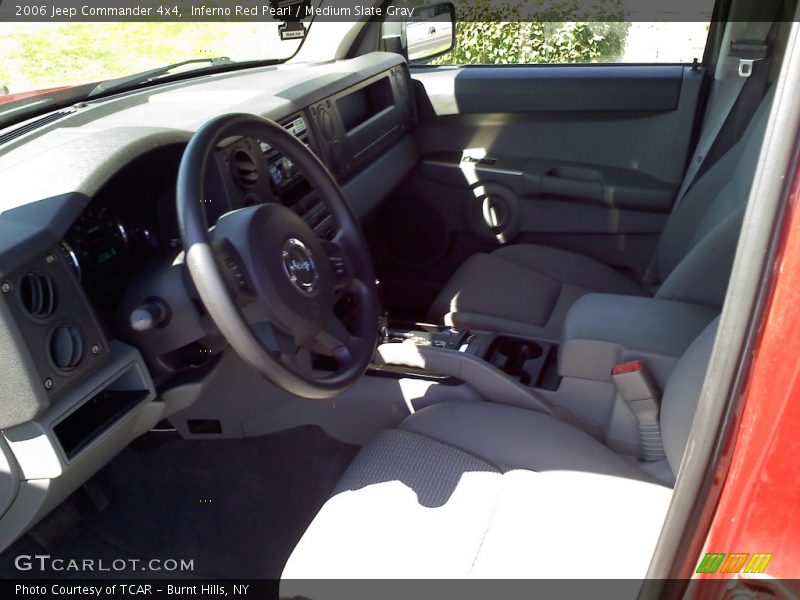 Inferno Red Pearl / Medium Slate Gray 2006 Jeep Commander 4x4