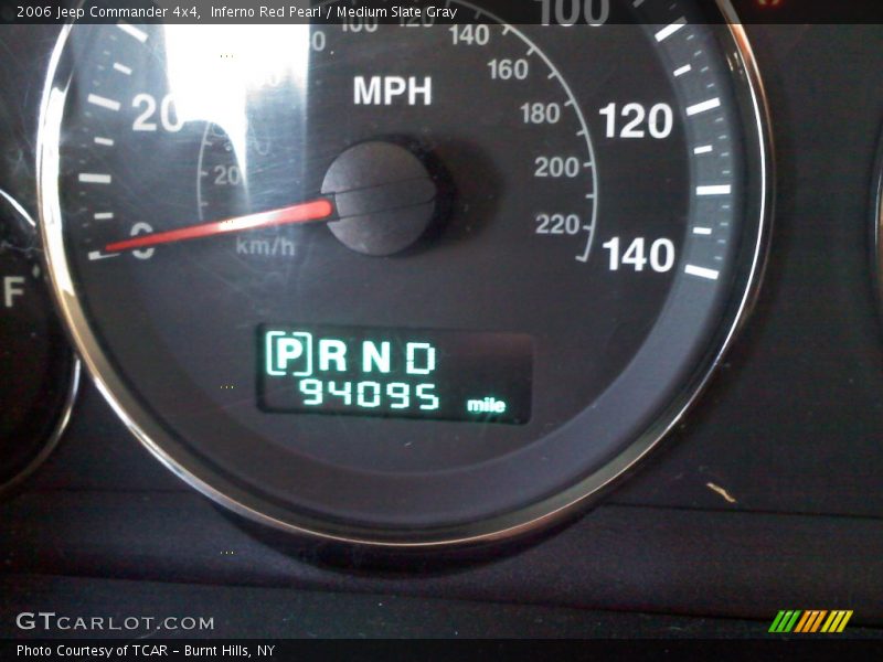 Inferno Red Pearl / Medium Slate Gray 2006 Jeep Commander 4x4