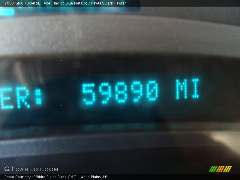 Indigo Blue Metallic / Pewter/Dark Pewter 2003 GMC Yukon SLT 4x4