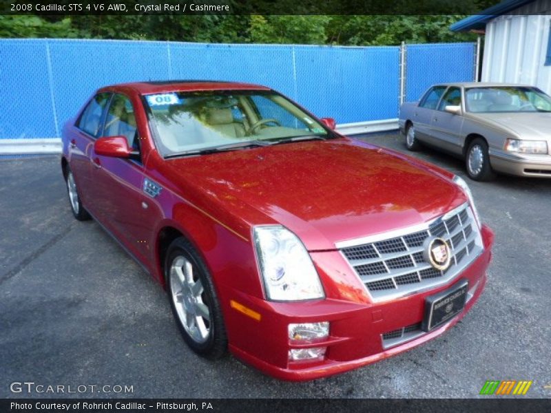 Crystal Red / Cashmere 2008 Cadillac STS 4 V6 AWD