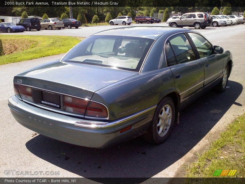 Titanium Blue Metallic / Medium Gray 2000 Buick Park Avenue