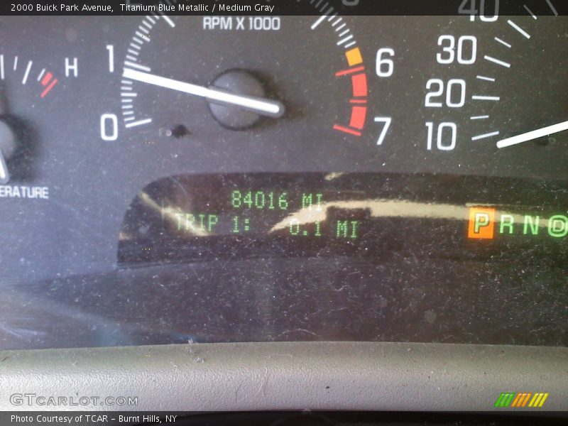 Titanium Blue Metallic / Medium Gray 2000 Buick Park Avenue