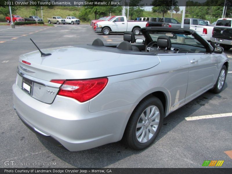 Bright Silver Metallic / Black 2011 Chrysler 200 Touring Convertible