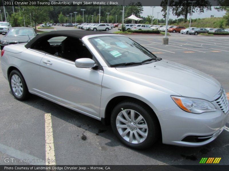 Bright Silver Metallic / Black 2011 Chrysler 200 Touring Convertible