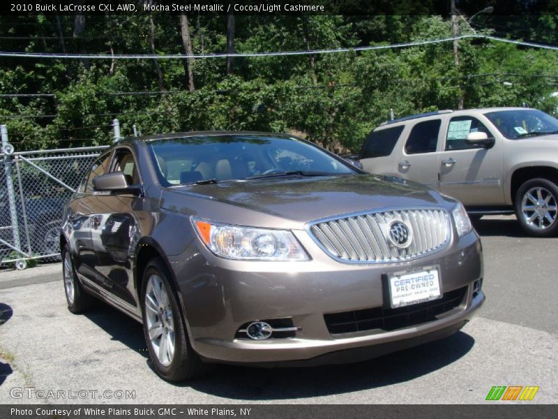 Mocha Steel Metallic / Cocoa/Light Cashmere 2010 Buick LaCrosse CXL AWD