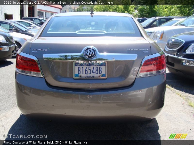 Mocha Steel Metallic / Cocoa/Light Cashmere 2010 Buick LaCrosse CXL AWD