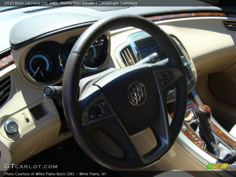 Mocha Steel Metallic / Cocoa/Light Cashmere 2010 Buick LaCrosse CXL AWD