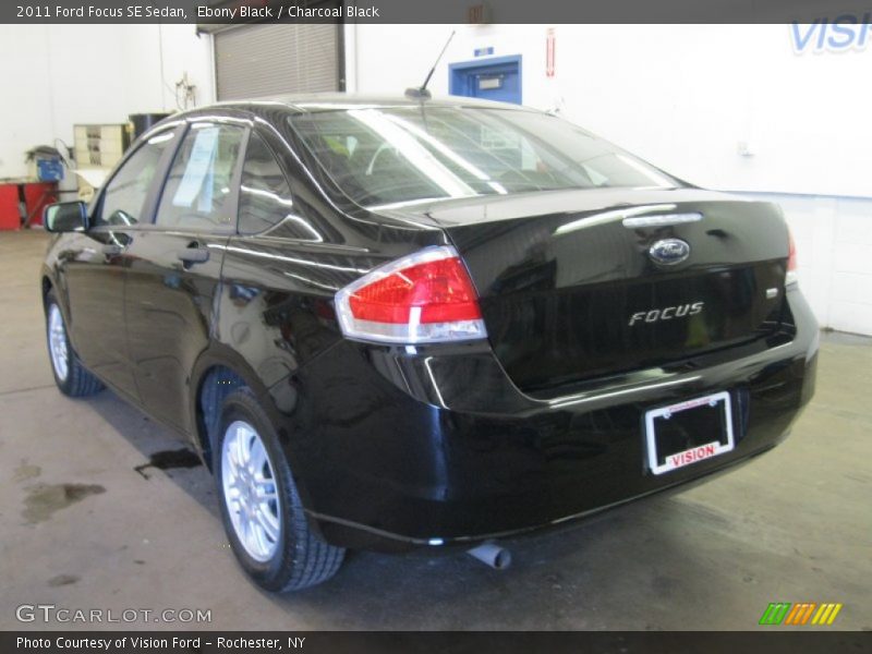 Ebony Black / Charcoal Black 2011 Ford Focus SE Sedan