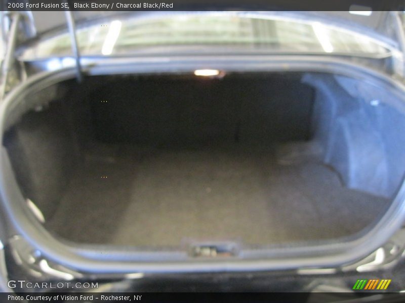 Black Ebony / Charcoal Black/Red 2008 Ford Fusion SE