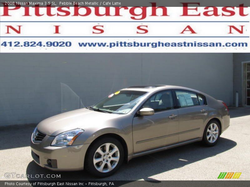 Pebble Beach Metallic / Cafe Latte 2008 Nissan Maxima 3.5 SL