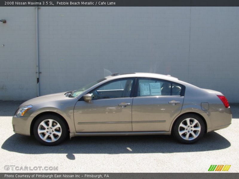 Pebble Beach Metallic / Cafe Latte 2008 Nissan Maxima 3.5 SL